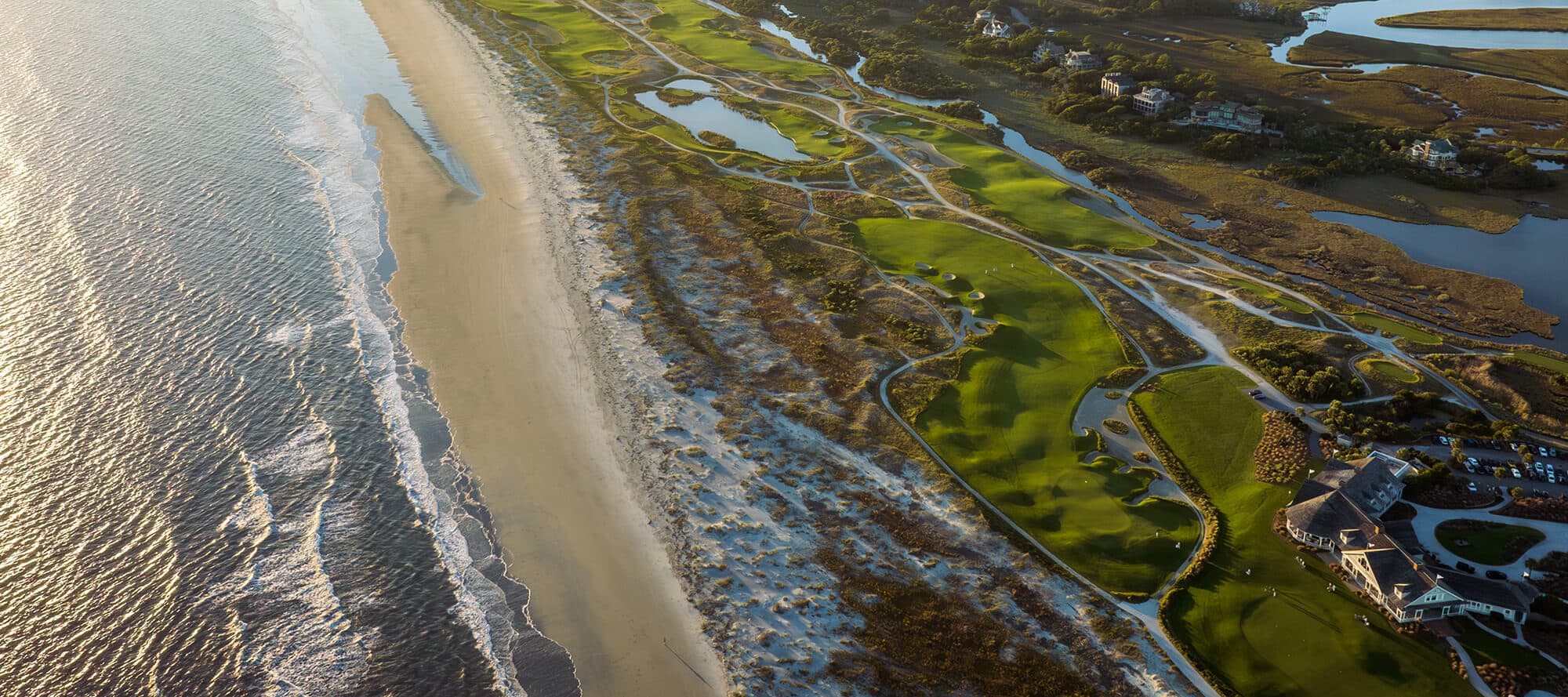 Aerial view of The Ocean Course